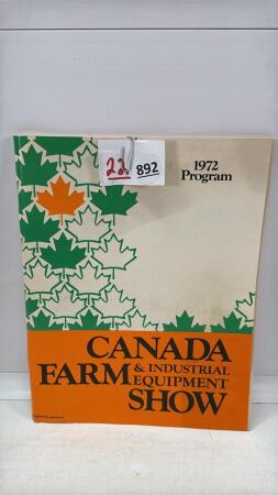1972 PROGRAM FOR CANADA FARM & INDUSTRIAL SHOW