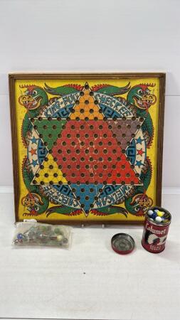 VINTAGE CHINESE CHECKERS BOARD