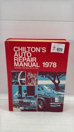 CHILTON'S AUTO REPAIR MANUAL 1978