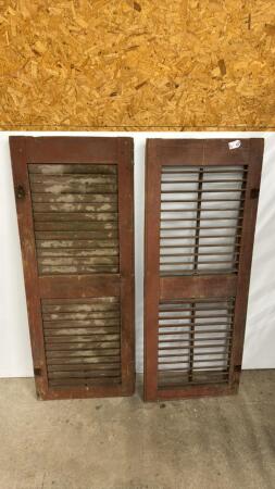 (2) SINGLE SHUTTERS (WOODEN)