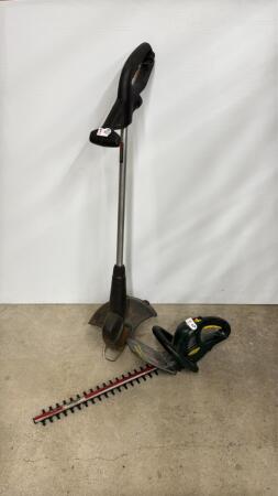 HEDGE TRIMMER & STRING TRIMMER