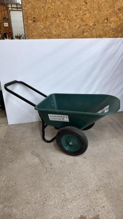GARDENER'S CHOICE DUAL WHEEL WHEELBARROW