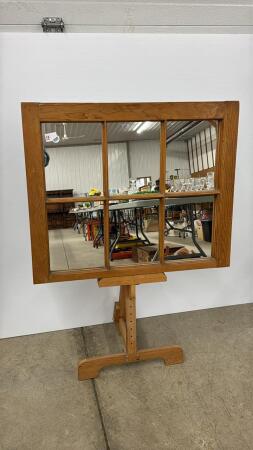 MIRRORED BARN WINDOW