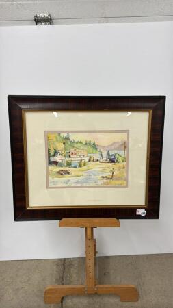FRAMED SEASCAPE WATER COLOUR