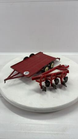 BEAVER TAIL TRAILER & 3 FURROW PLOW