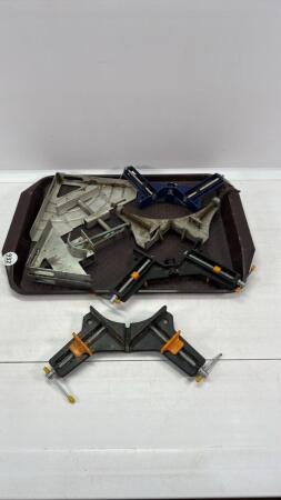 ASSORTED LOT OF 90 DEGREE CORNER CLAMPS