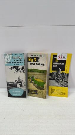 (3) JOHN DEERE PAMPHLETS