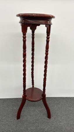 REPRO CANDLE STAND WITH BARLEY TWIST LEGS