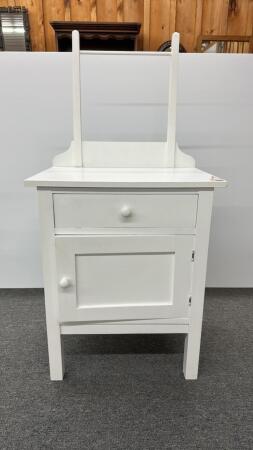 PAINTED WASH STAND WITH HARP