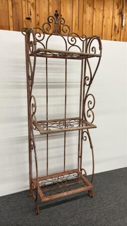 COLLAPSIBLE METAL 3 SHELF STAND