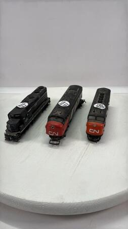 (3) TOY TRAIN ENGINES