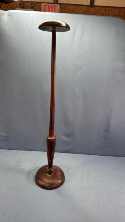 WOODEN 29IN STORE HAT STAND
