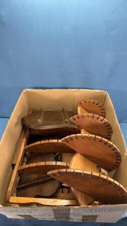 APPROX 12 WOODEN SPOON HOLDER RACKS