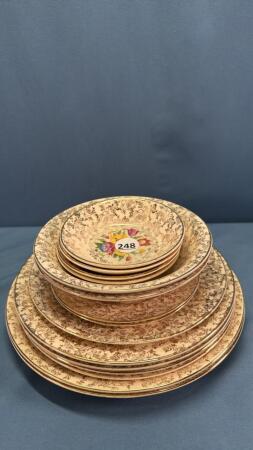 PARTIAL SET OF OLD ENGLISH SAMPLER DISHES