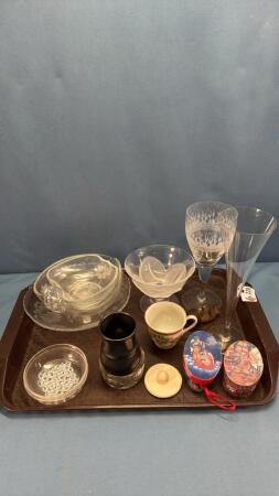 ASSORTED GLASSWARE LOT