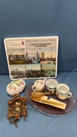 (6) UNUSED COASTERS WITH BRITISH SCENES