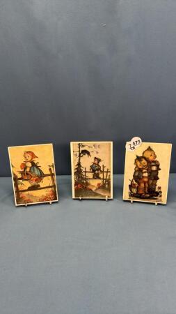 (3) ORIGINAL HUMMEL PLAQUES
