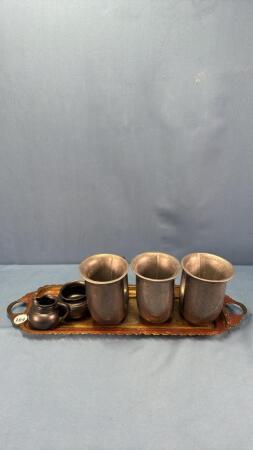 18IN LONG BRASS TRAY