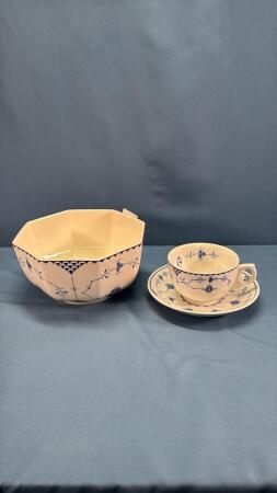 DENMARK CUP & SAUCER & 7IN BOWL