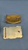40IN LEATHER BELT W/TRUCK & SQUARE DANCING BUCKLES - 5