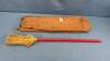 WOODEN IRONING BOARD & BROOM - 2