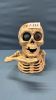 Cast Iron Skeleton Bank 7in High