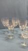 QUANTITY OF UNMATCHED ETCHED GLASS STEMWARE - 2