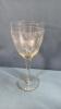 QUANTITY OF UNMATCHED ETCHED GLASS STEMWARE - 3