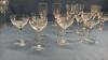 QUANTITY OF UNMATCHED ETCHED GLASS STEMWARE - 4