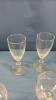 QUANTITY OF UNMATCHED ETCHED GLASS STEMWARE - 5