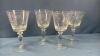 QUANTITY OF UNMATCHED ETCHED GLASS STEMWARE - 7