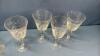 QUANTITY OF UNMATCHED ETCHED GLASS STEMWARE - 8