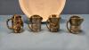 (6) ENGLISH MADE METAL PITCHERS - 7