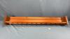 38IN WOODEN PLATE RAIL & QTY OF STAIR RUG HOLDERS - 3