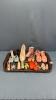 APPROX. 21 POTTERY SLIPPERS AND BOOTS