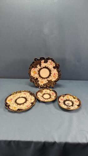 ORNATE STAFFORDSHIRE PIECES
