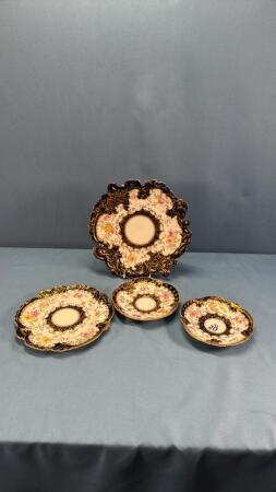 ORNATE STAFFORDSHIRE PIECES