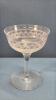 (9) ETCHED GLASS SHERBERTS & MATCHING 9IN PITCHER - 4