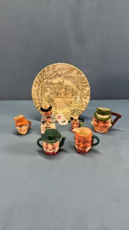 (6) MINIATURE ARTONE PITCHERS & MUGS