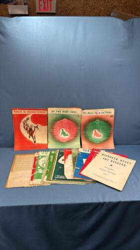 CHRISTMAS SHEET MUSIC LOT