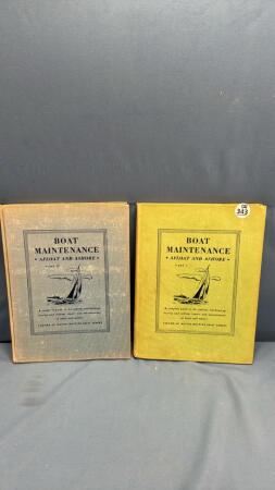 BOAT MAINTENANCE PART 1 & PART 2 HARDCOVER BOOKS