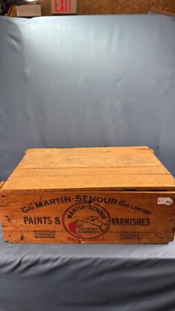 MARTIN-SENOUR PAINT WOODEN BOX