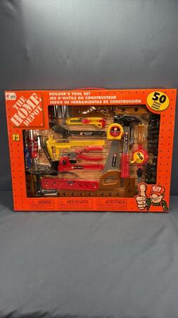 HOME DEPOT TOY BUILDER TOOL SET