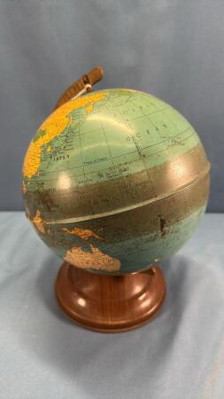 11IN TALL GLOBE OF THE WORLD