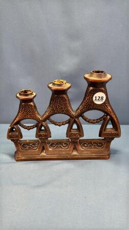 METAL TRIPLE CANDLE HOLDER
