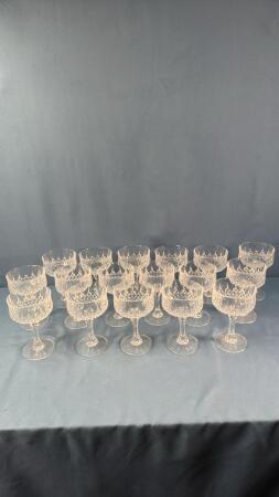 APPROX. 17 - 5.5IN TALL CRYSTAL SHERBERTS