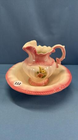 CERAMIC PITCHER & BASIN SET