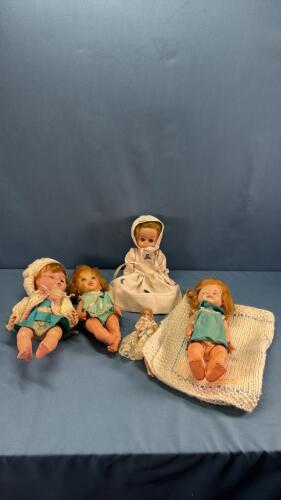 (4) RUBBER/PLASTIC DOLLS