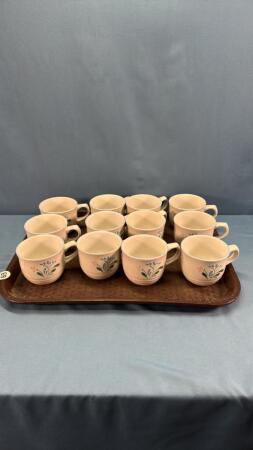 (12) FASCINO STONEWARE MUGS
