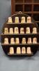 THIMBLE LOT & WOODEN 36 SPACE THIMBLE RACK - 2